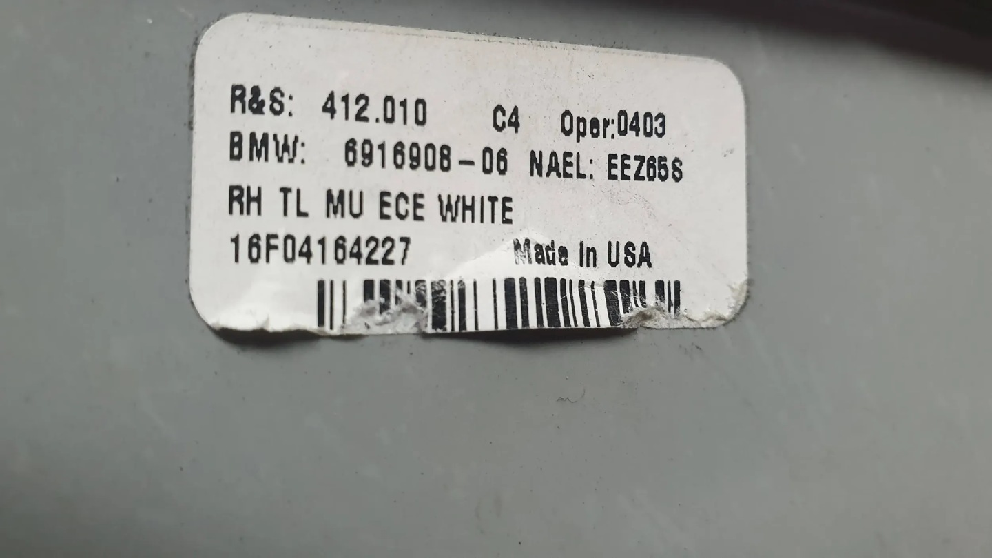 light rear part right 6916908 BMW X5 E53 Lift 99