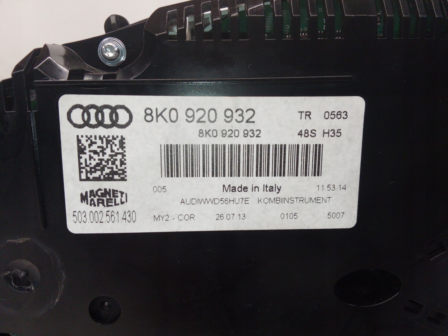 dials dials AUDI A4 B8 LIFT 2.0 TDI 8K0920932