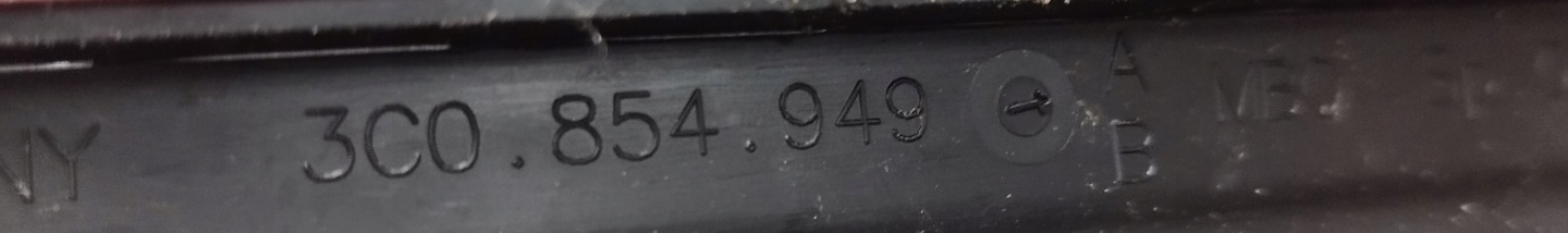 VW PASSAT B8 moulding lower door left rear part 3C0854949A