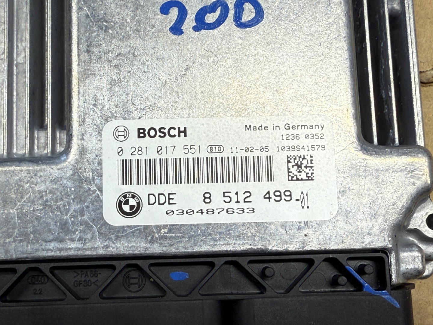 BMW E81 E87 E90 2.0D N47 computer Centralina Motore 8512499