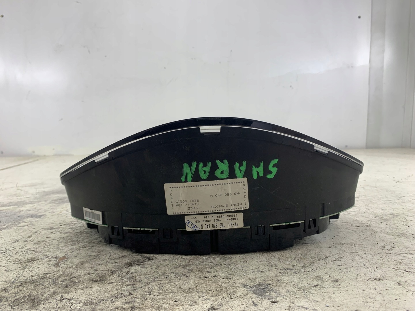 VW SHARAN and LIFT 1.9 TDI dials dials 7M3920840N