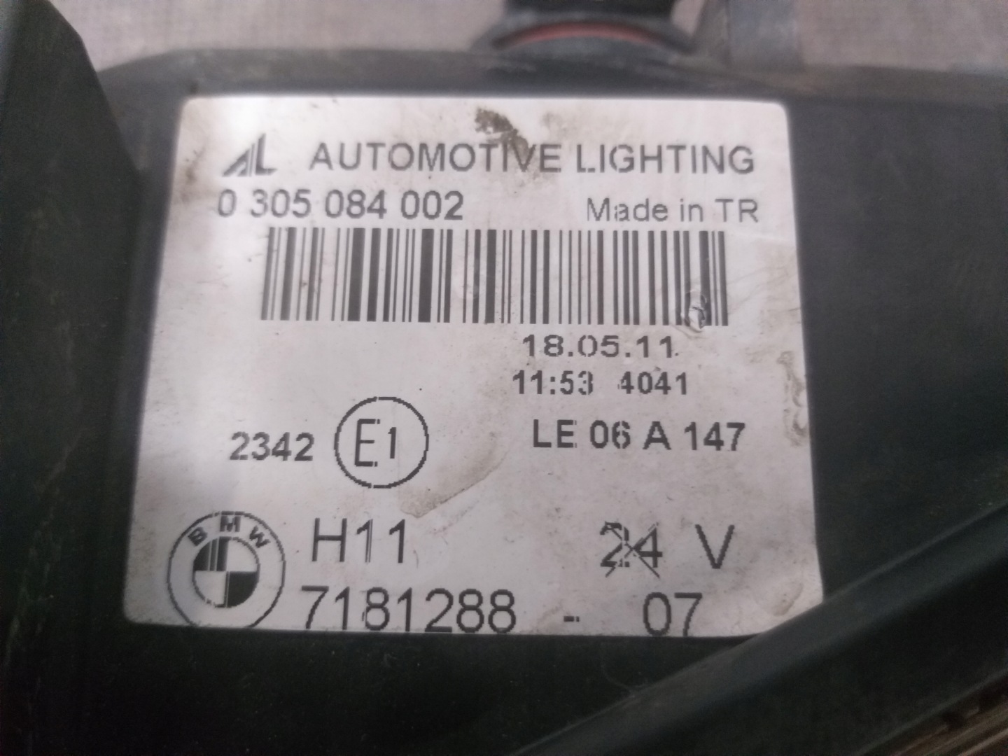 FENDINEBBIA DESTRA BMW E 1 E87 LIFT 7181288-07