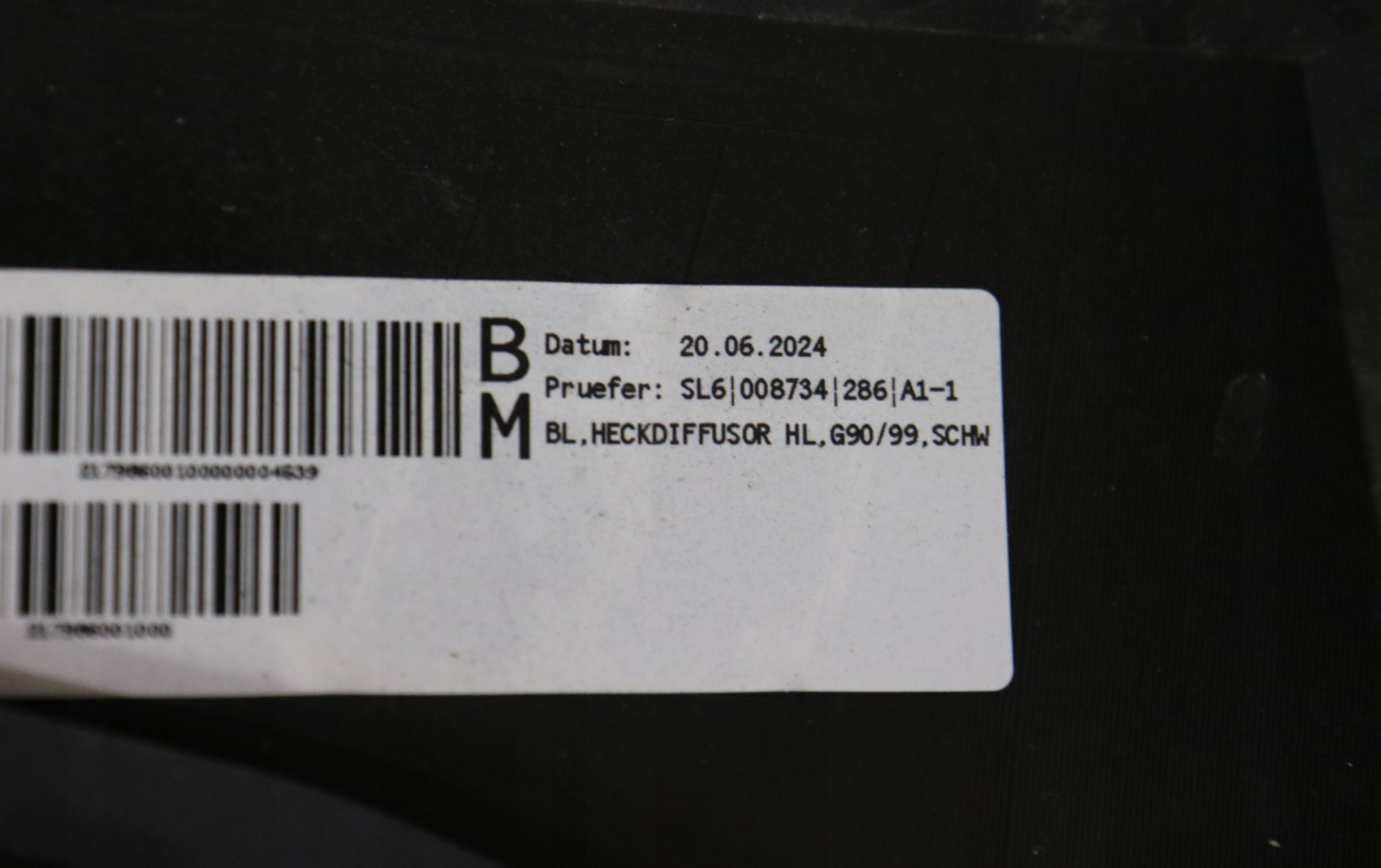 BMW M5 G90 complete bumper rear part rear