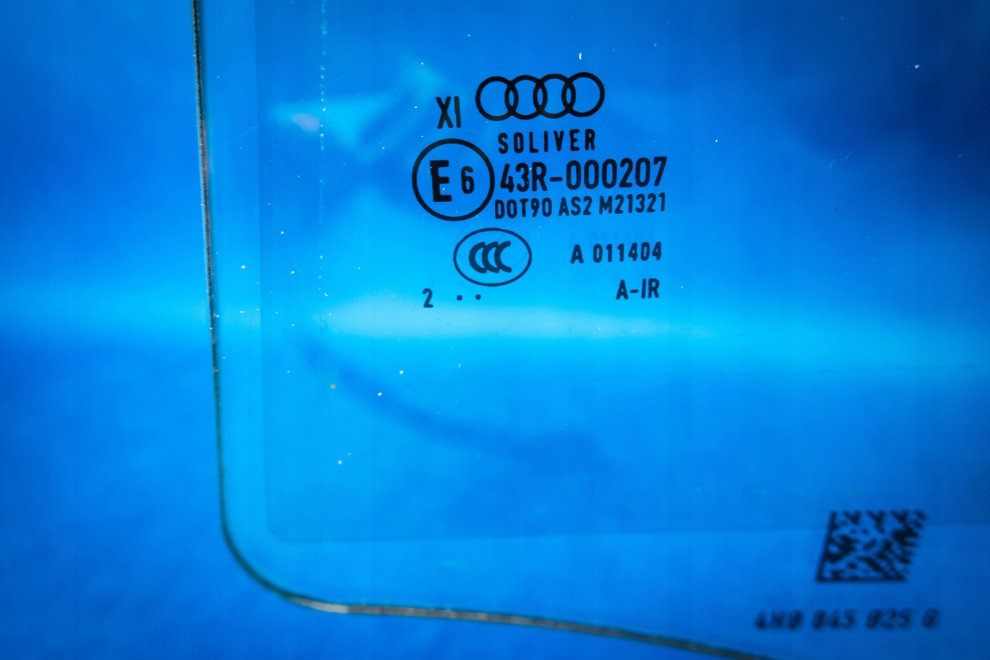 window rear door left Audi A8 S8 4H 4H0845025G