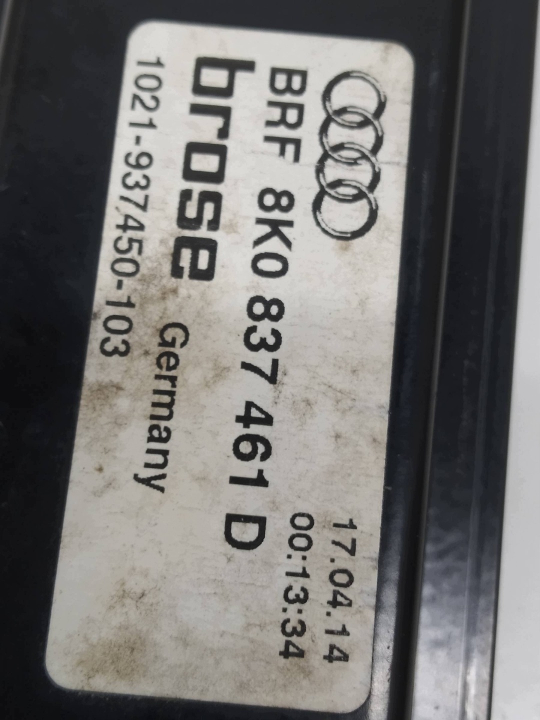 mechanism windows left front 8K0837461D Audi A4 IV (2008-2015) B8