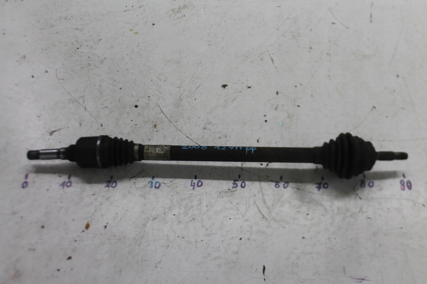 semi-axis right front 9677209880 PEUGEOT 2008 and 1.2 VTI 13-19
