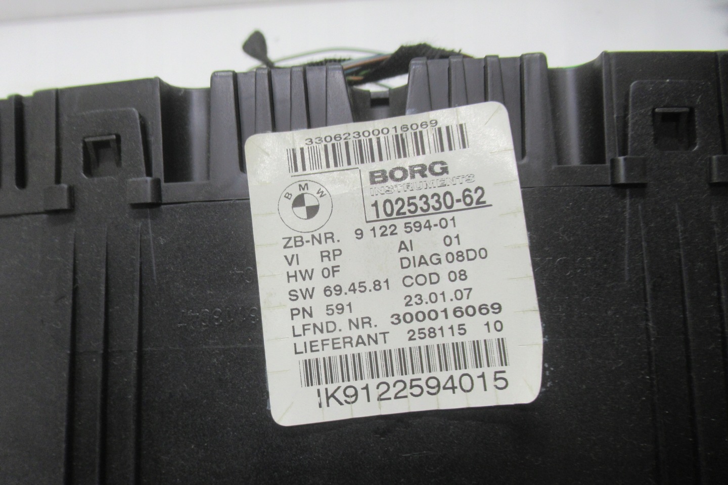 BMW E91 2.0 B 07R dials dials 9122594 EUROPA