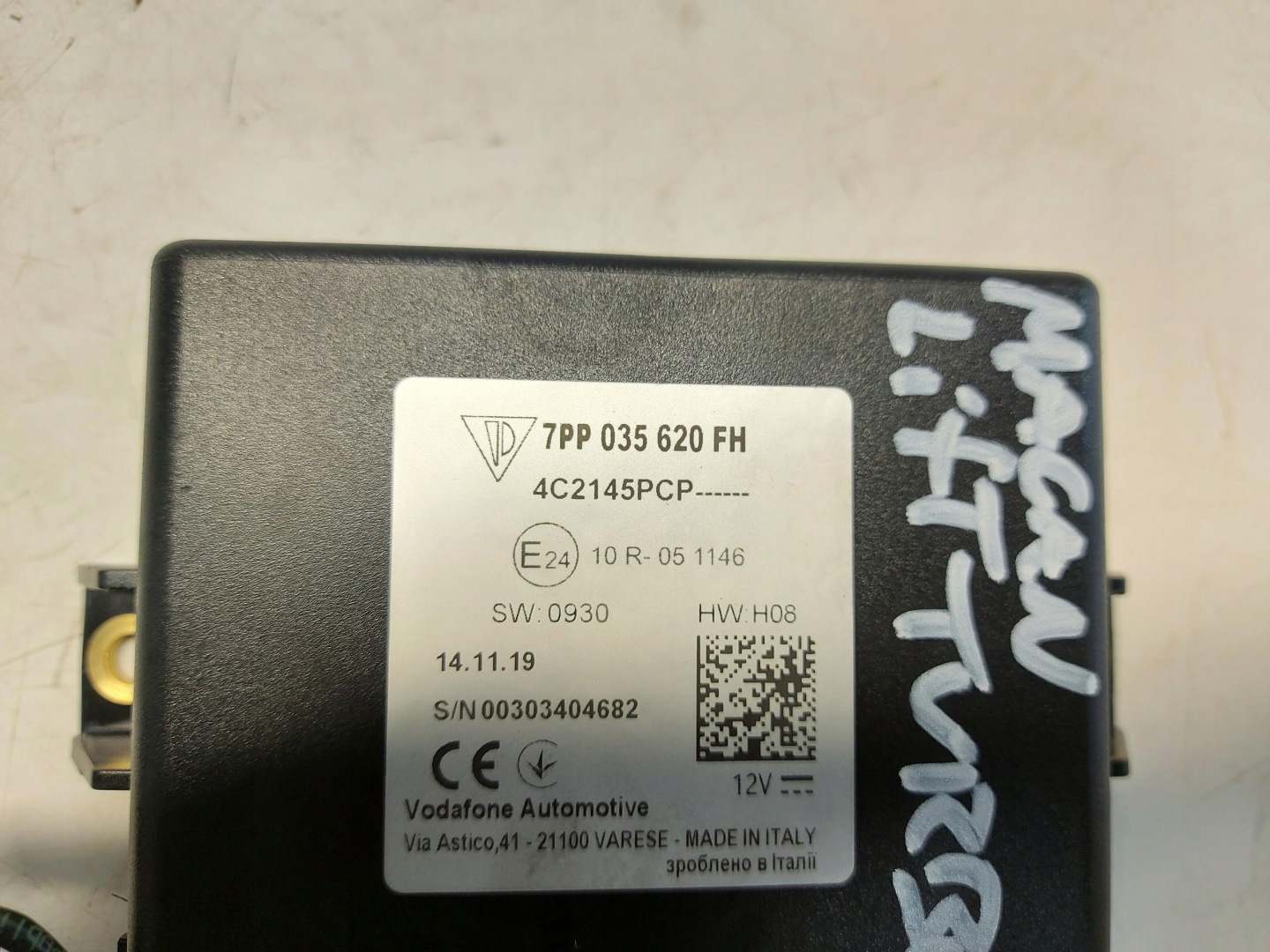 Porsche Macan Turbo II LIFT 2020r control unit module navigation devices gps 7pp035620fh