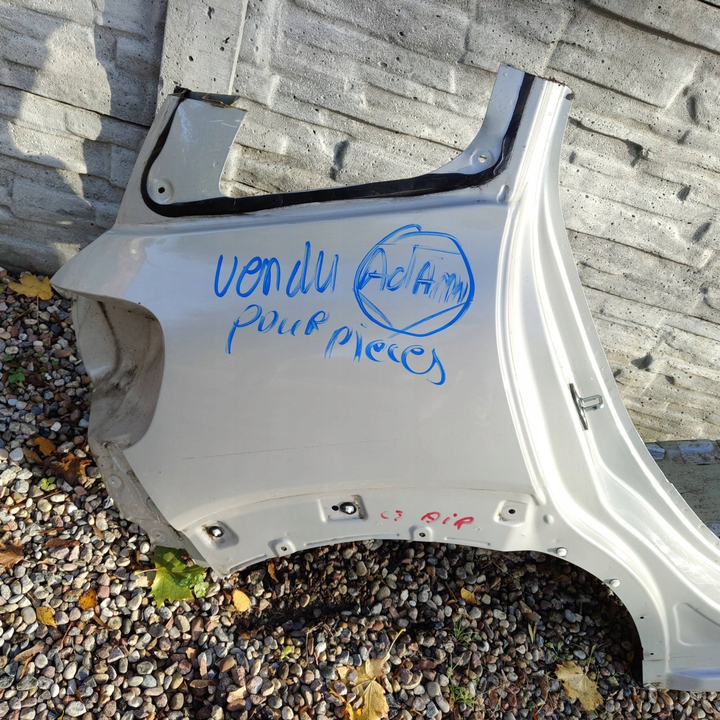 quarter rear rear part side right Citroen C3 Aircross