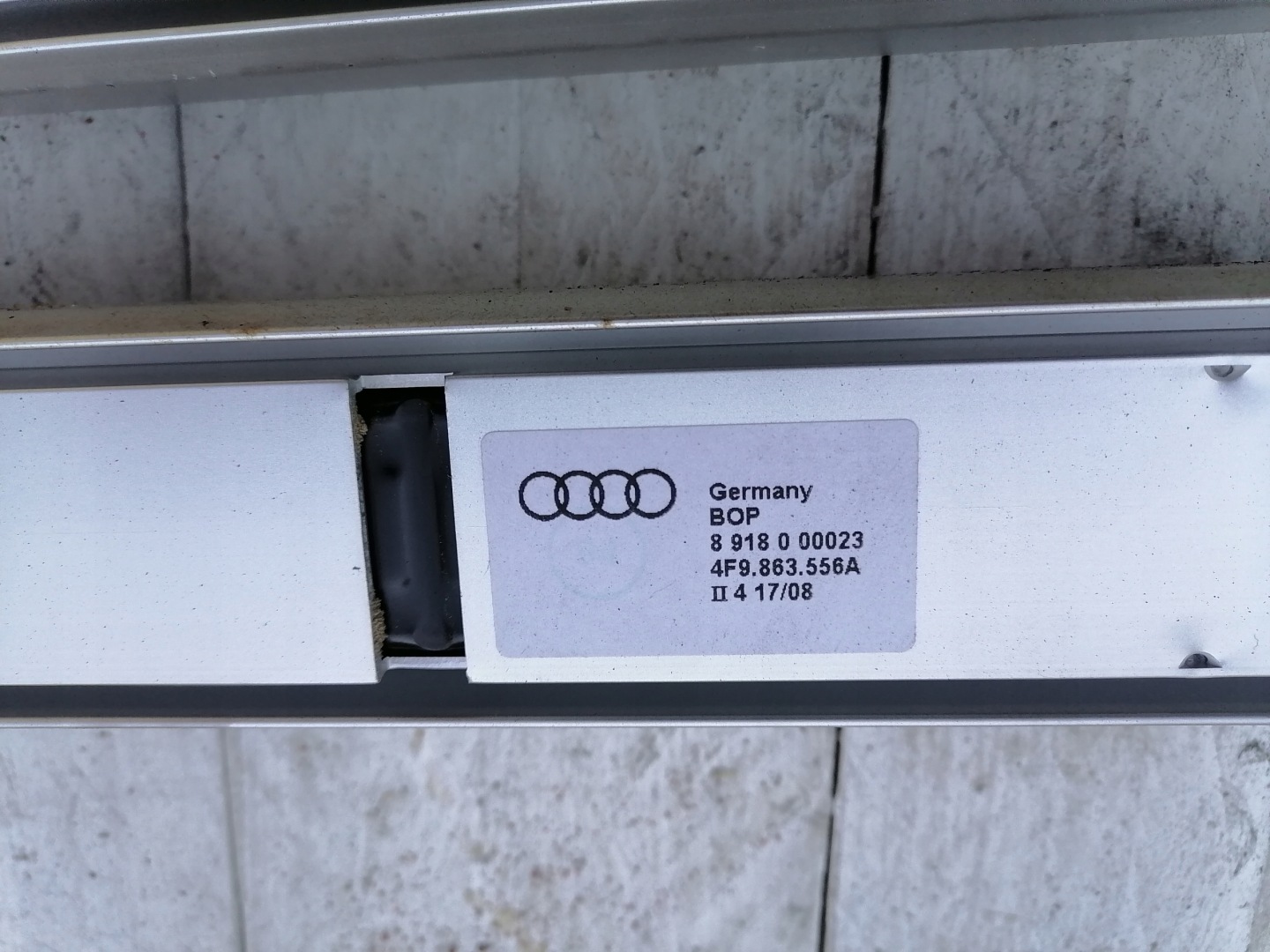 AUDI A6 C6 rail boot left or right
