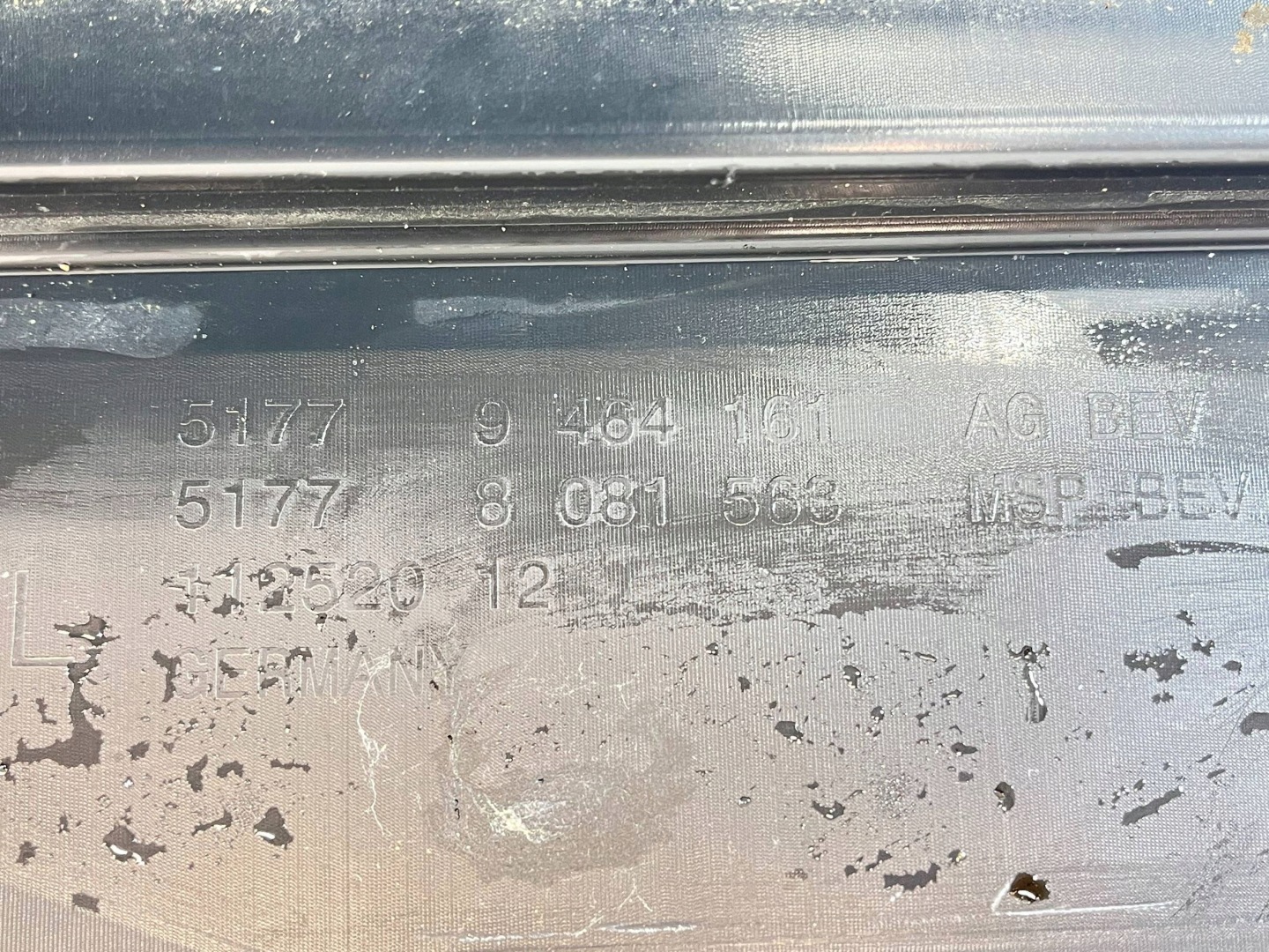 moulding threshold BMW 3 GT F34 8081563