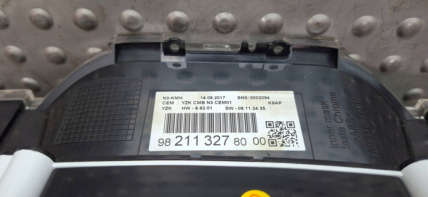 dials 9821132780 PEUGEOT RIFTER 1.5 HDI 2018