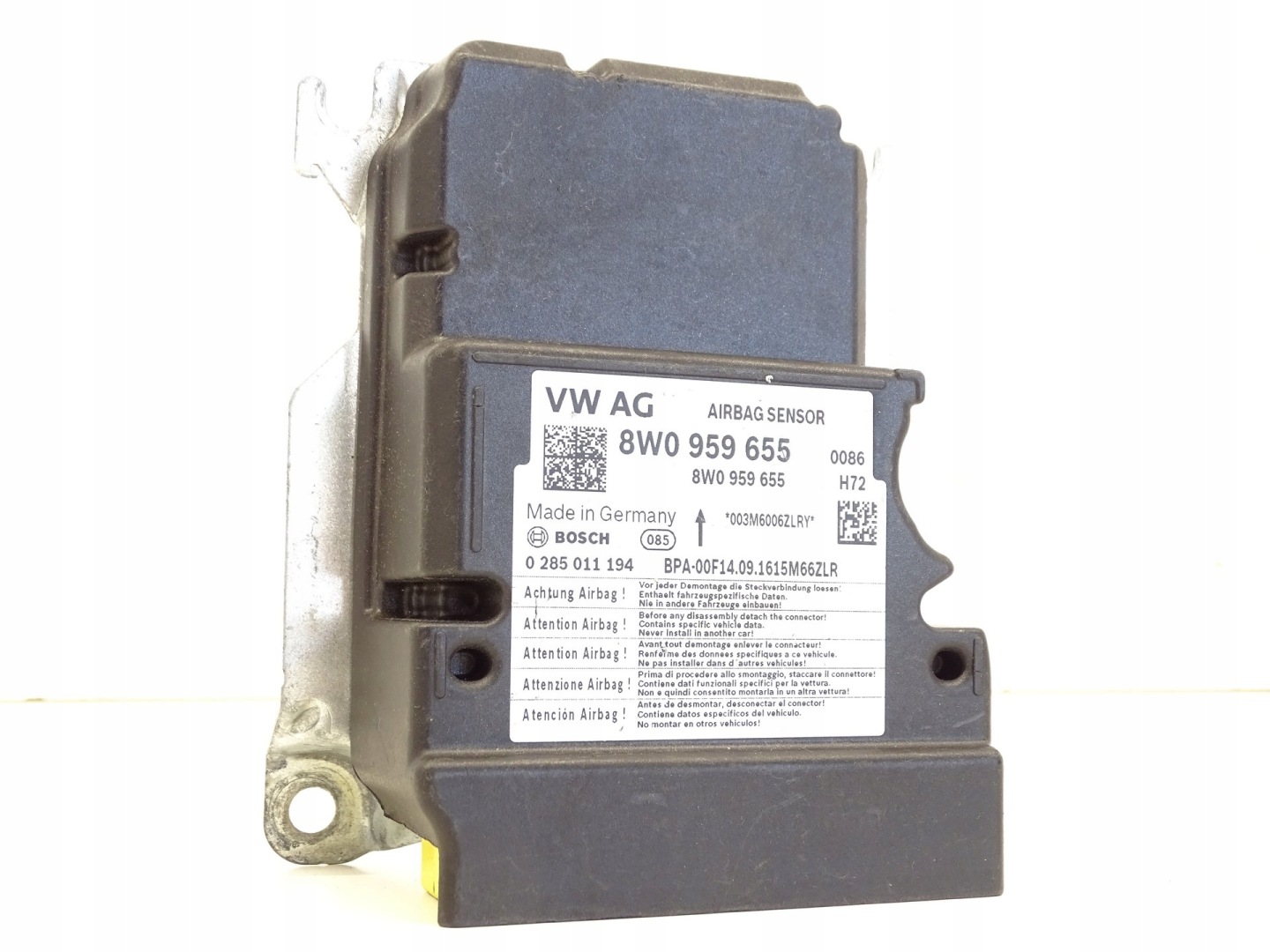 modulo Centralina SENSOR airbag airbag AUDI A4 B9 8W0959655