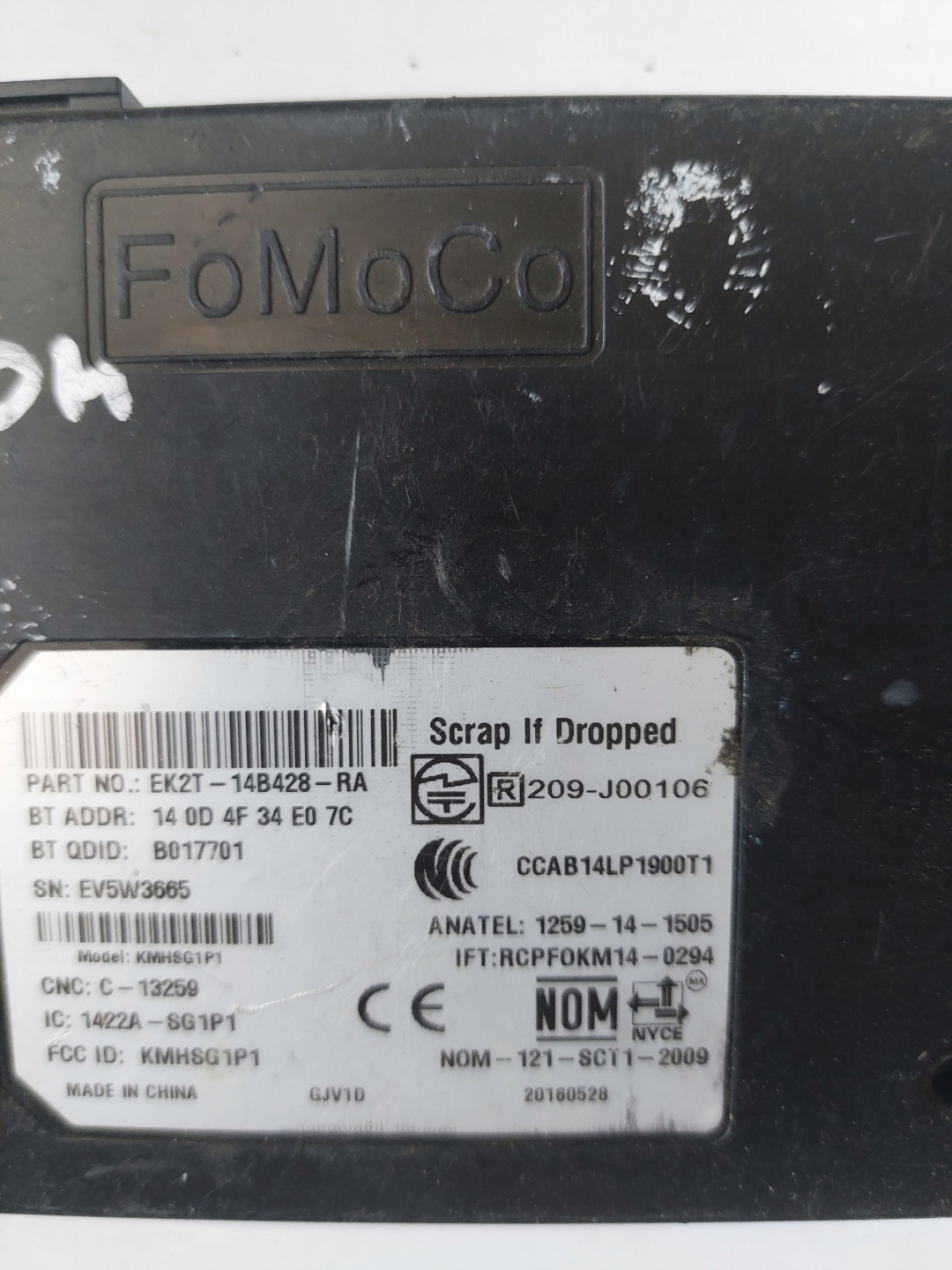 Module BLUETOOTH FORD TRANSIT MK8 CUSTOM EK2T-14B428-RA