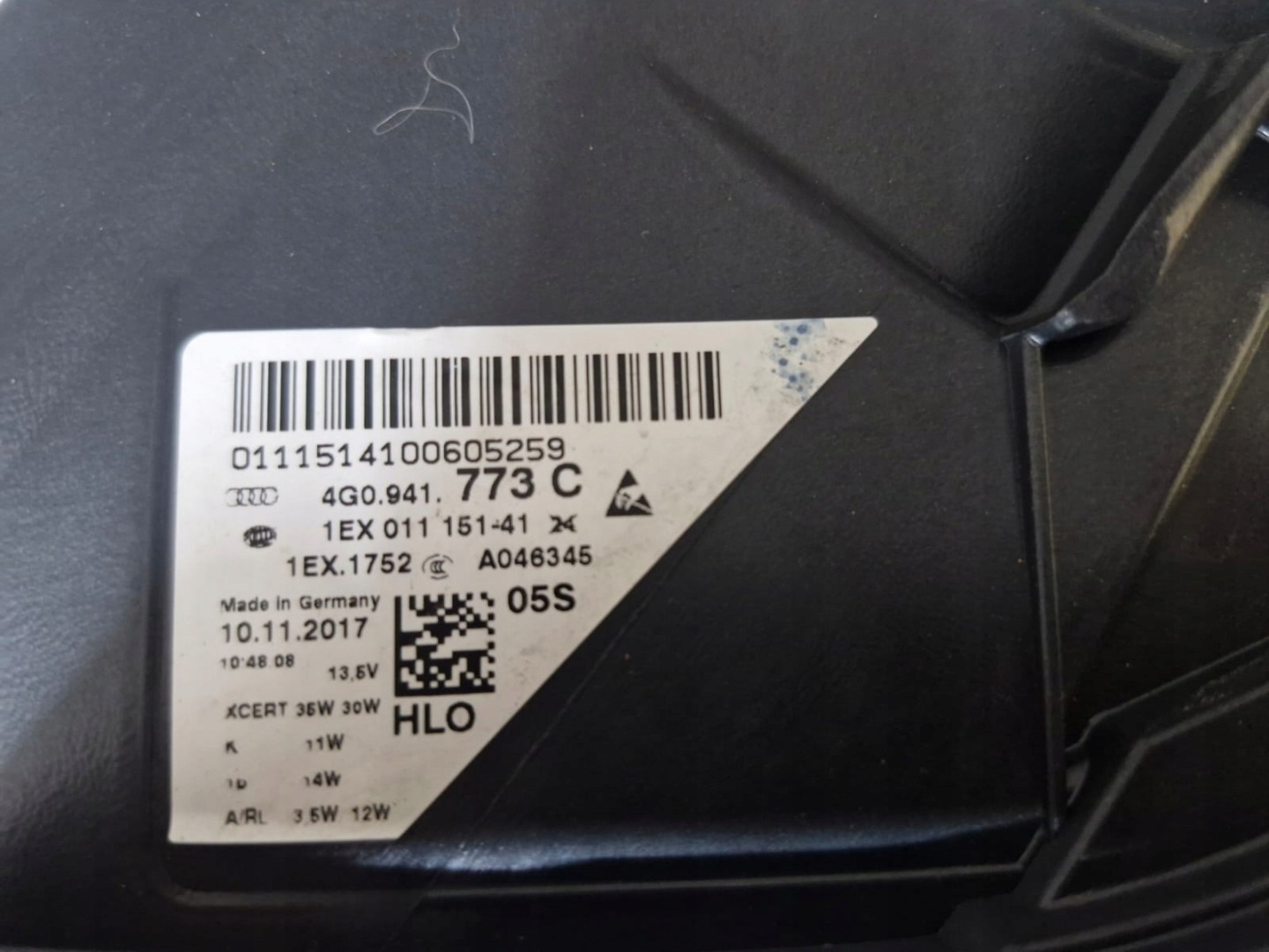 light left Audi A6 C7 4G FULL LED