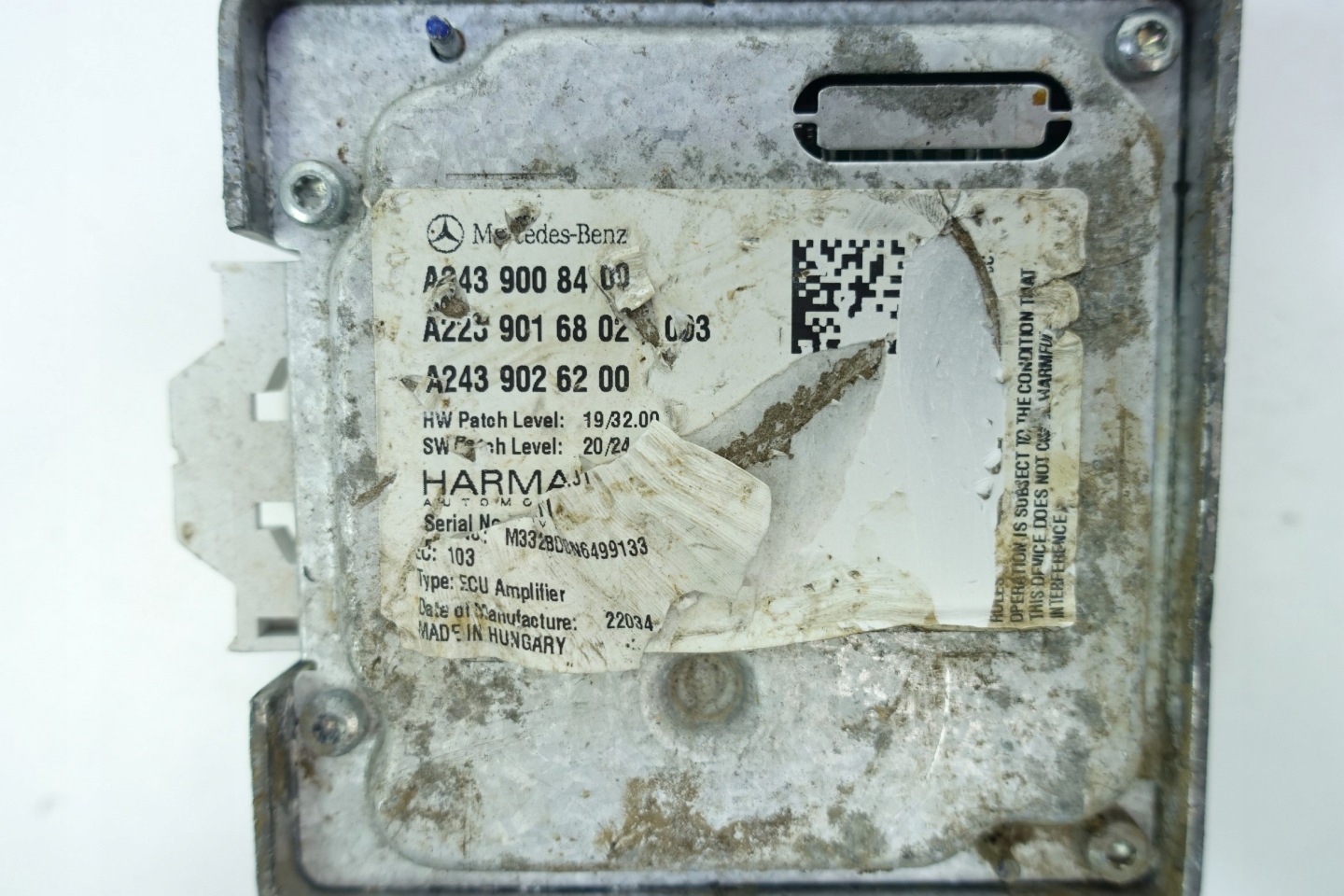 amplifier HARMAN MERCEDES W223 W447 A2439008400
