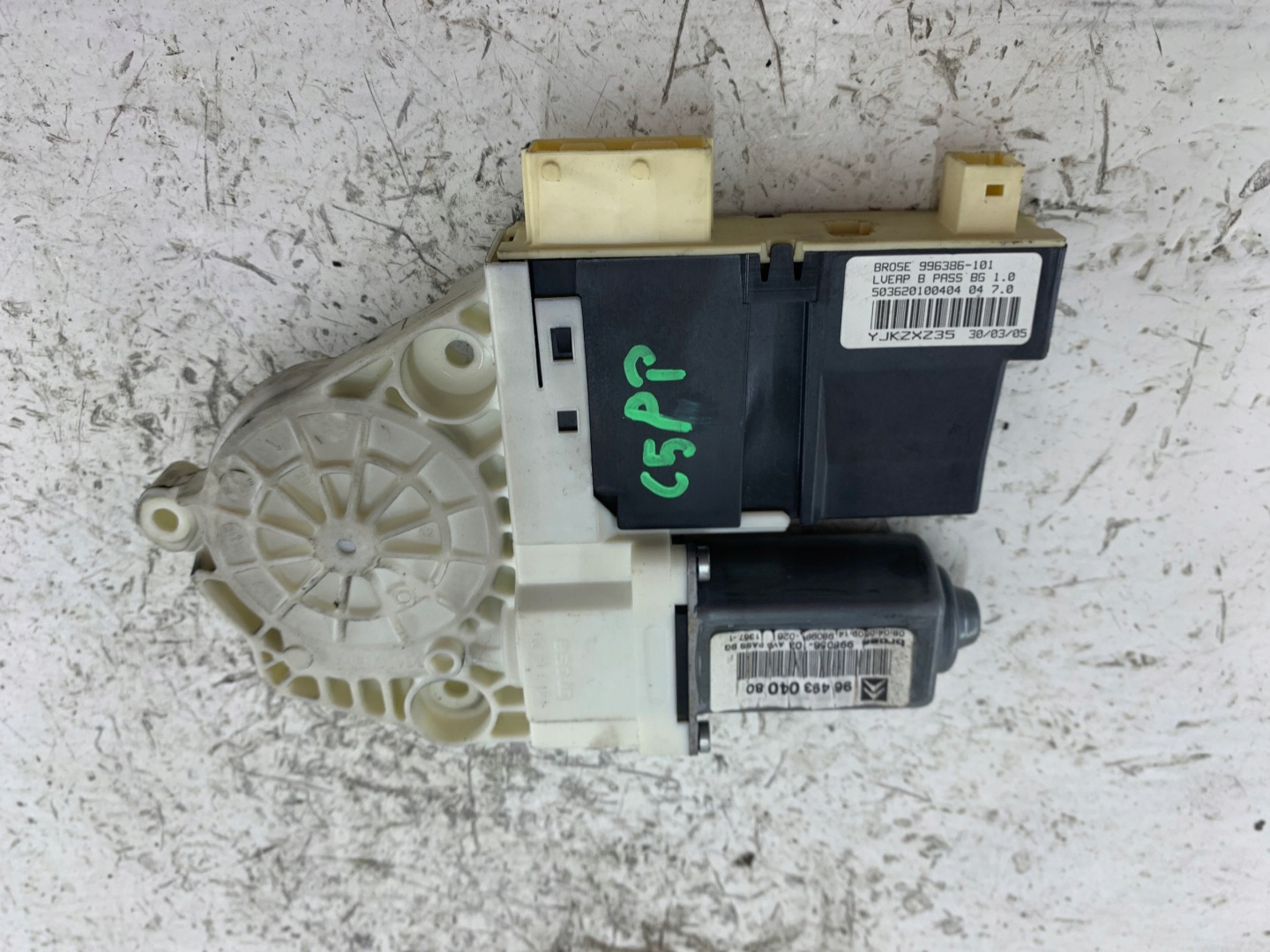 CITROEN C5 mini motor windows right front 9649304080