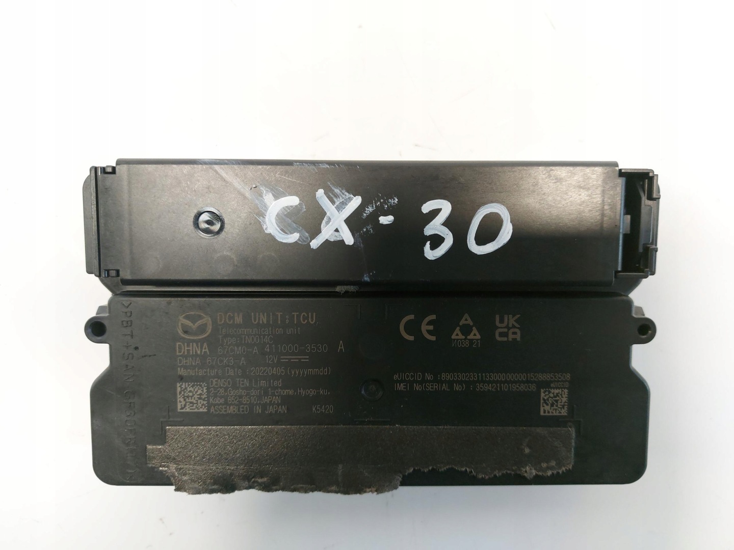 Mazda CX30 module control unit unit tcu dhna-67ck3-a