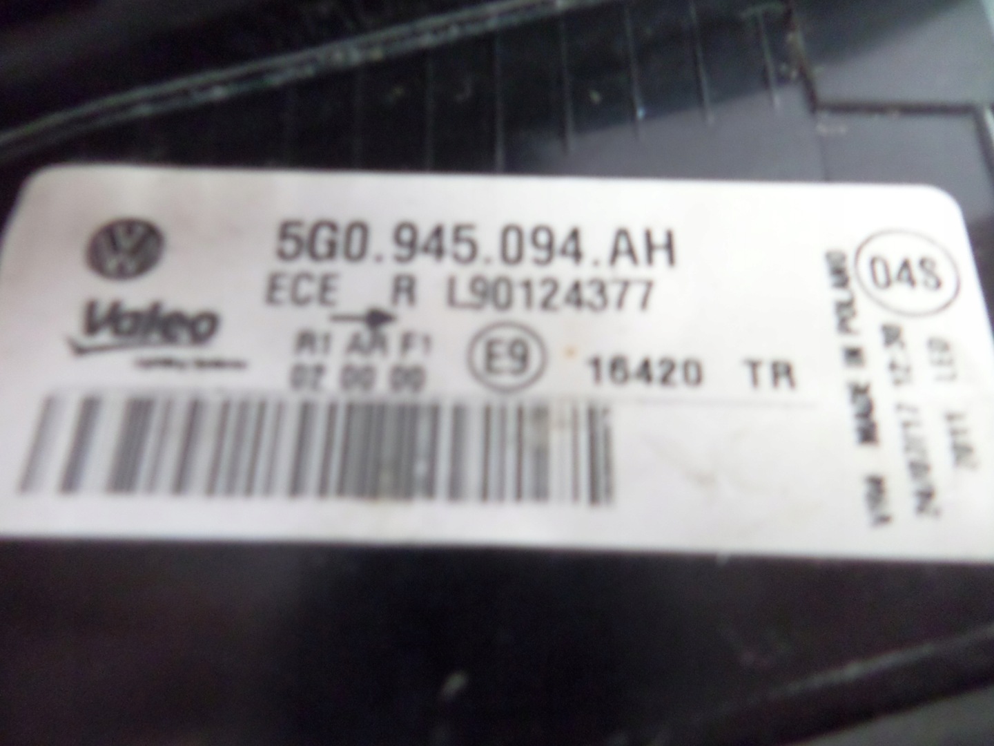 light rear rear part right VW GOLF VII LIFT 17- HB