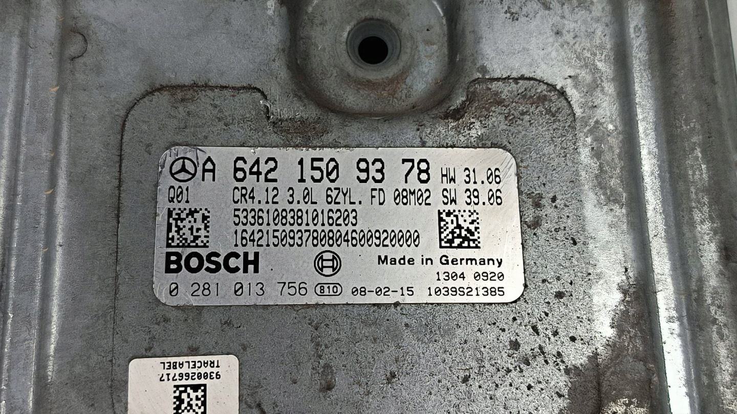 computer Motore ECU A6421509378 3.0 CDI MERCEDES-BENZ ML W164