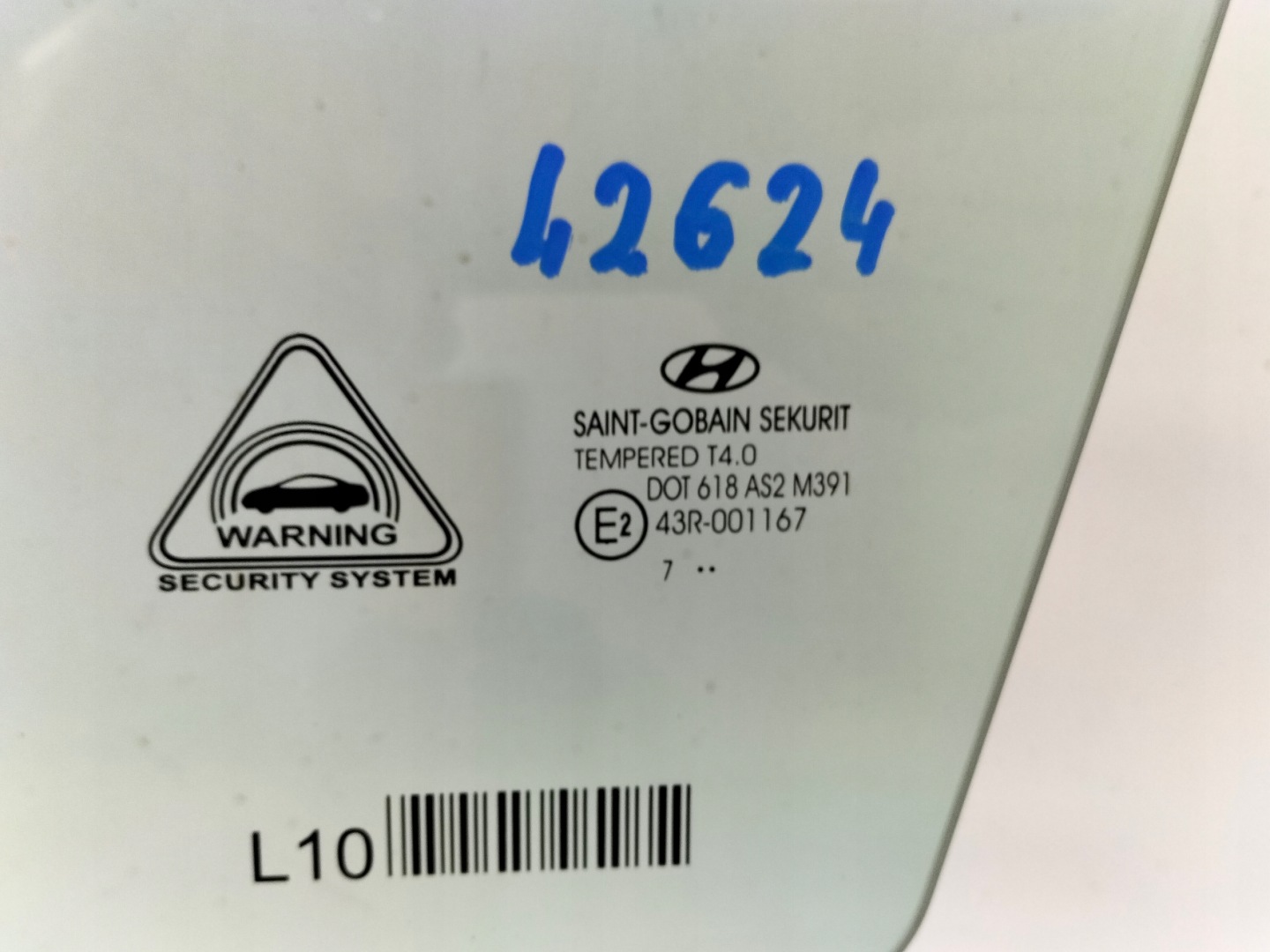 window side door front left HYUNDAI I30 III 17- HB