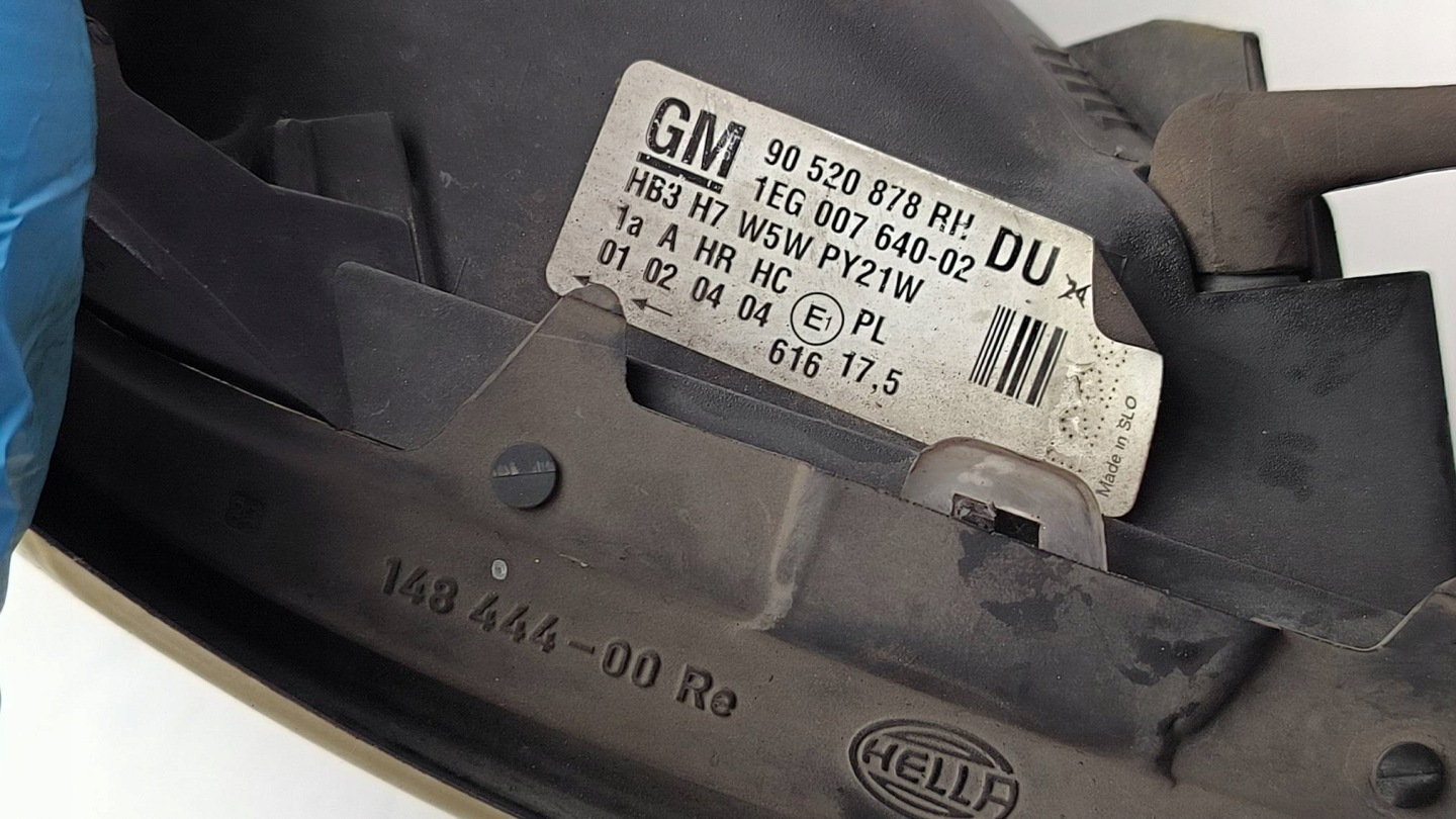light right front EU 90520878 OPEL ASTRA G