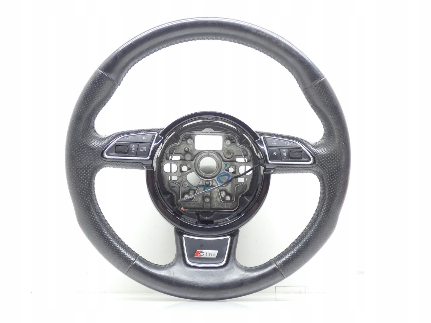 lenkrad Leder SKORZANA MULTI MULTIFUNKCJA AUDI A1 8X S-LINE 8X0419091L