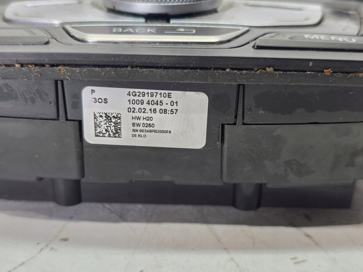 control panel MMI AUDI A6 C7 A7 4G2919710E UK