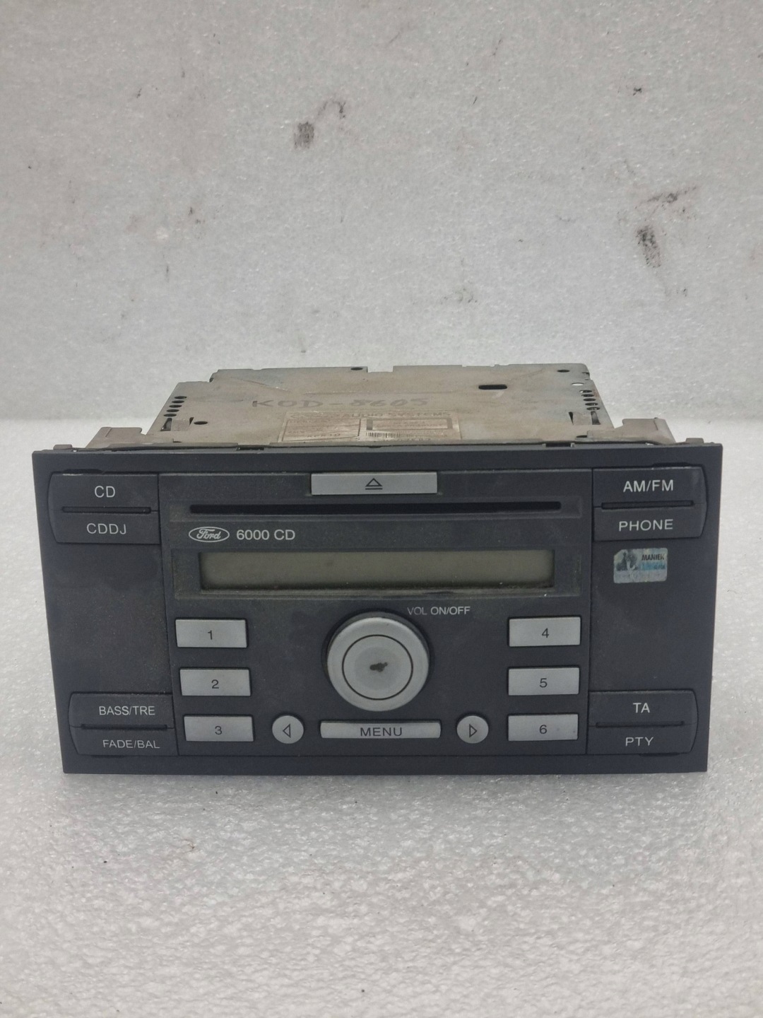 Radio CD 6000CD Ford Z Kodem 4M5T18C815AD Sprawne