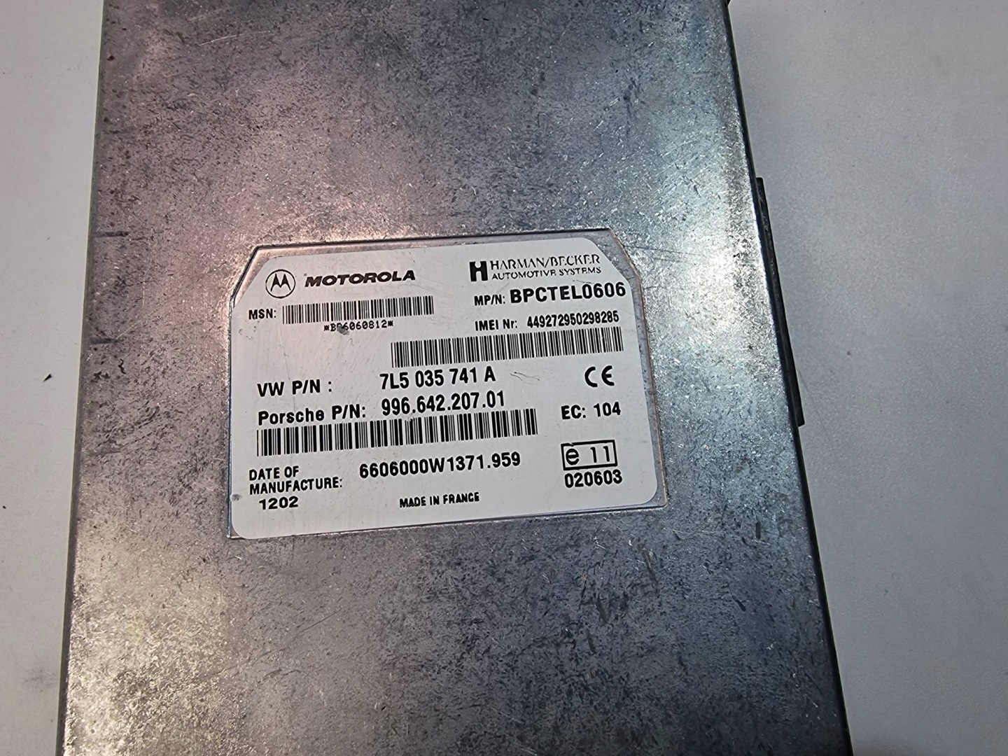 modul 7L5035741A PORSCHE CAYENNE