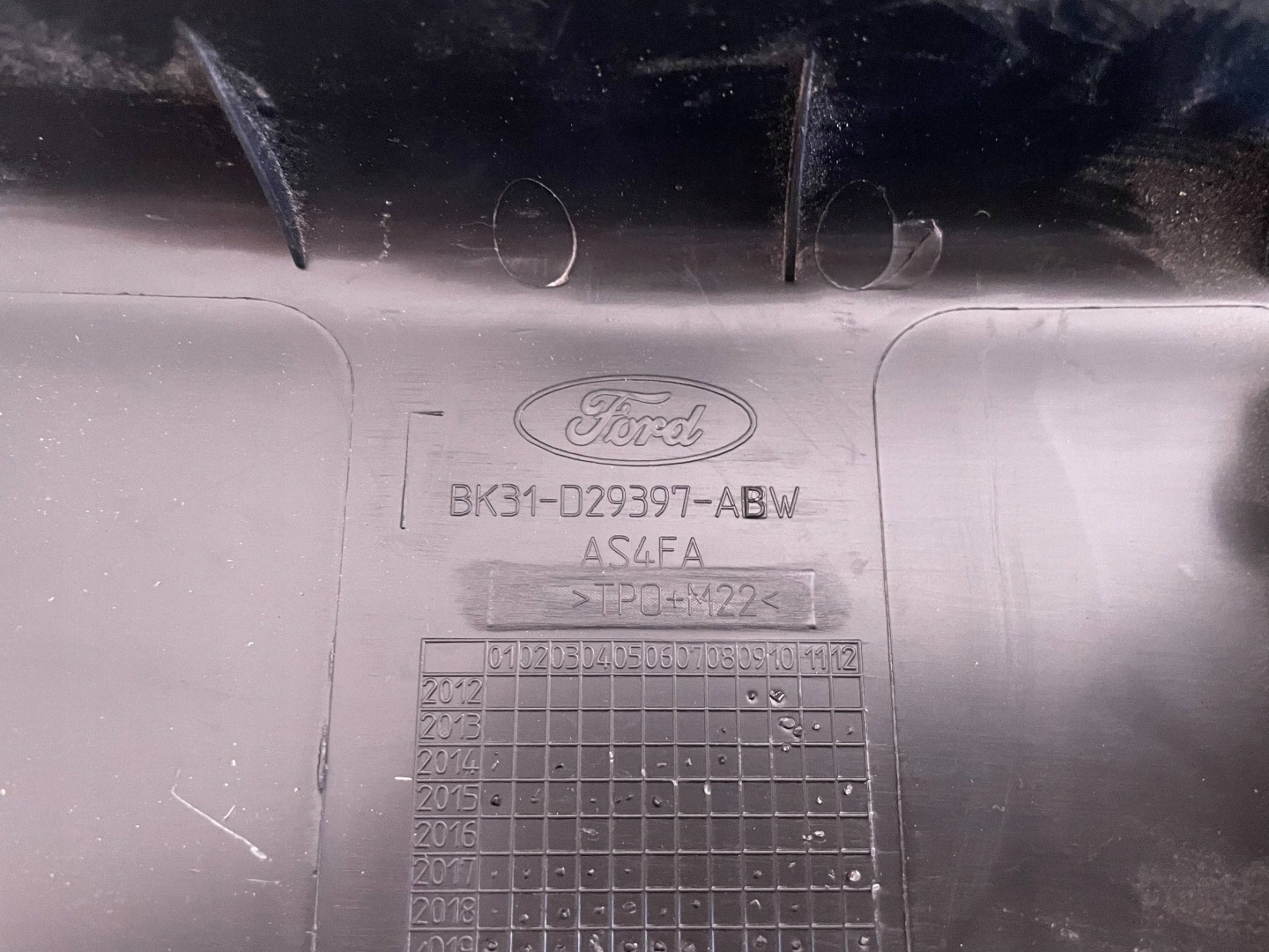 cap moulding FORD TRANSIT BK31D29397AB BK31-D29397-AB