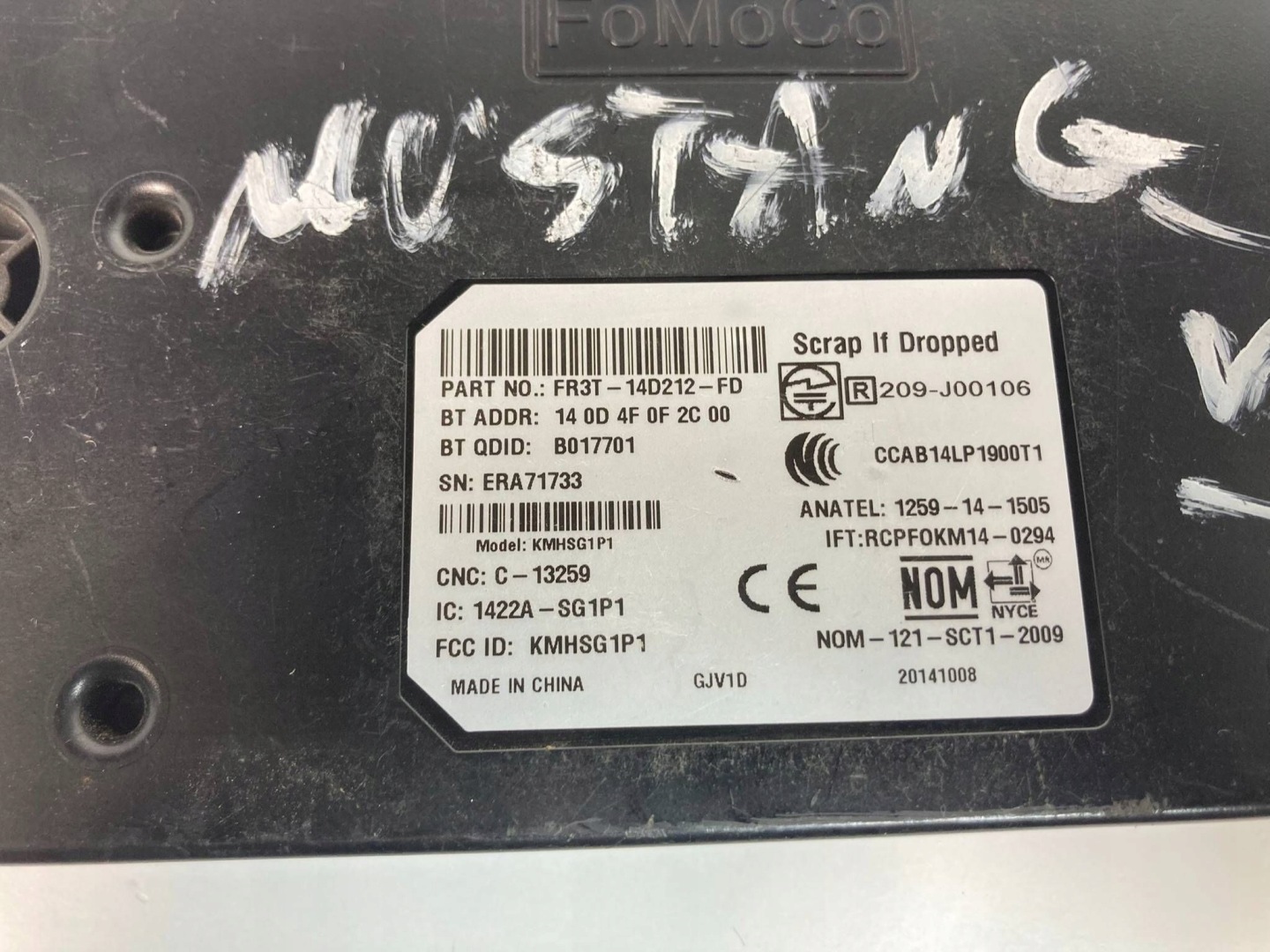 Ford Mustang VI modulo Bluetooth FR3T-14D212-FD