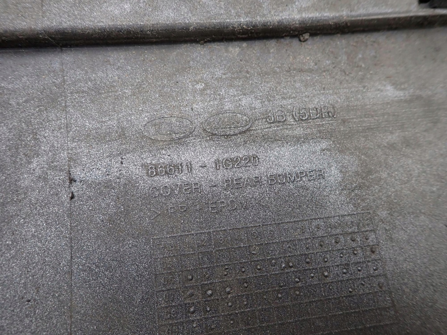 KIA RIO II 2 HB 05-09 bumper rear part rear