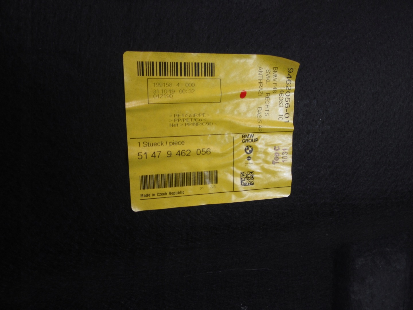 cover boot side right BMW F48 X1