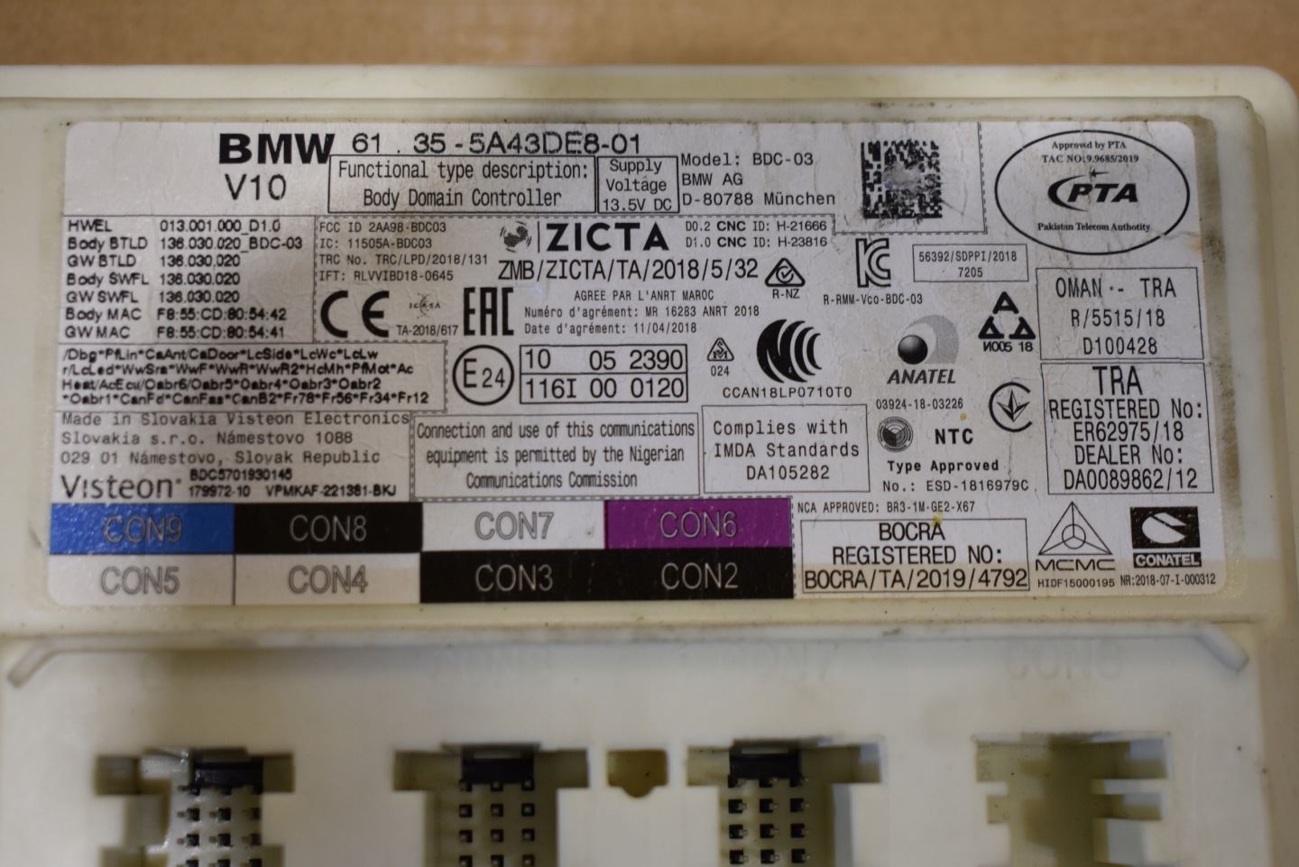IDEALNY Unité commande confort BMW G20 G22 G01 1