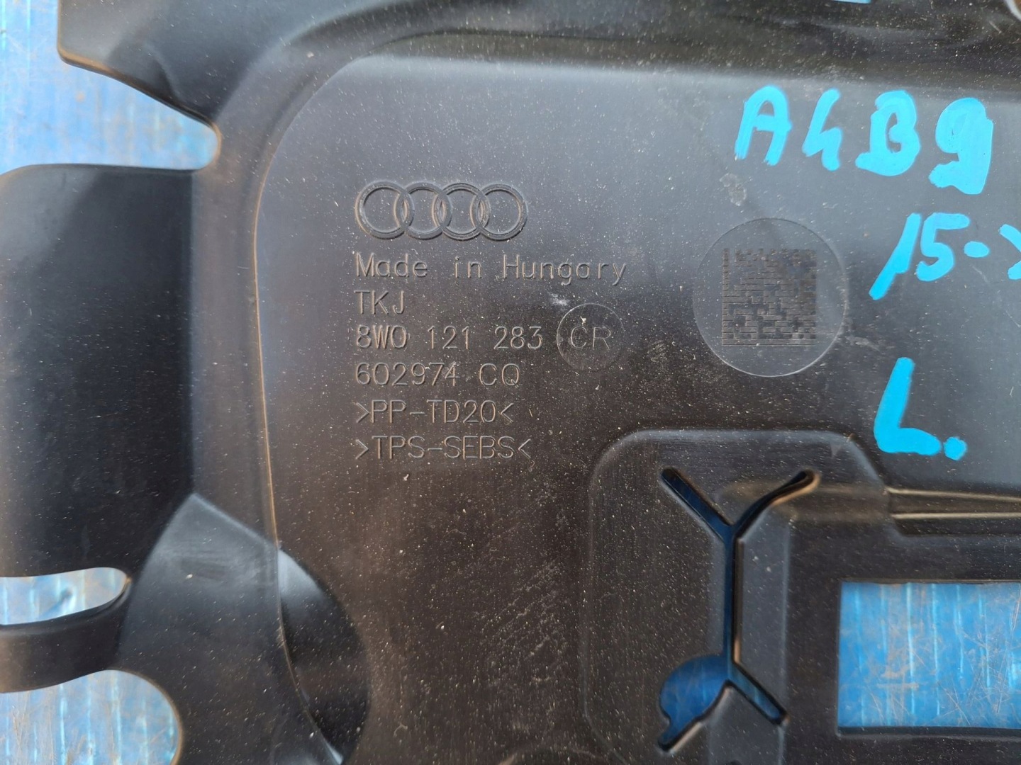 links luftansaugkanal AUDI A4 B9 2015->
