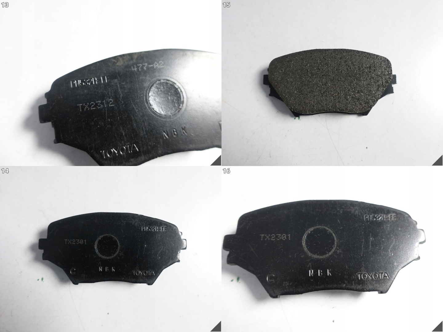 TOYOTA RAV4 II 00-05 plates front KOMPLET OE 04465-42110