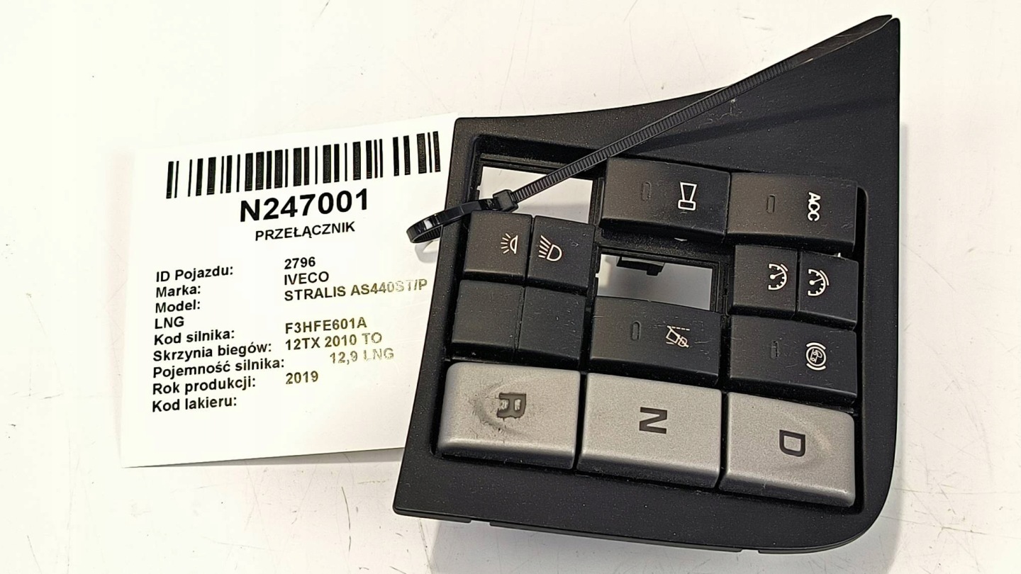 PANEL controls 504309983 IVECO STRALIS AS440ST/P LNG