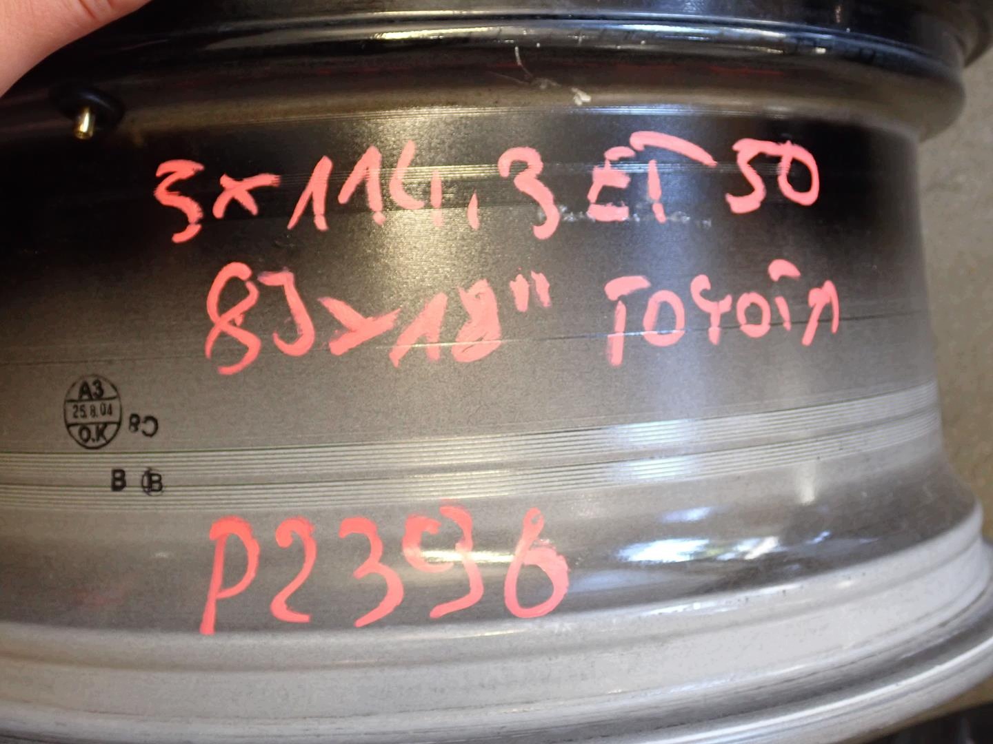 disk disk TOYOTA 5x114,3 ET50 8J 18"