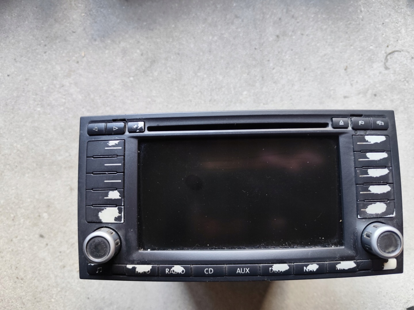 Radio Radio VW T5 Multivan 7H0035191C Endommagé