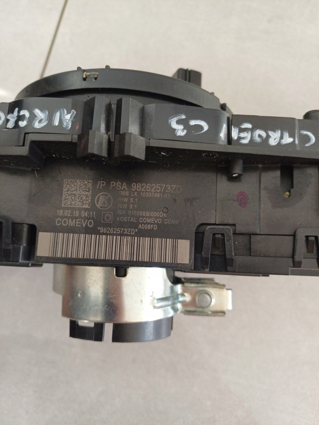 control ring CITROEN C3 AIRCROSS 17R- 98262573ZD
