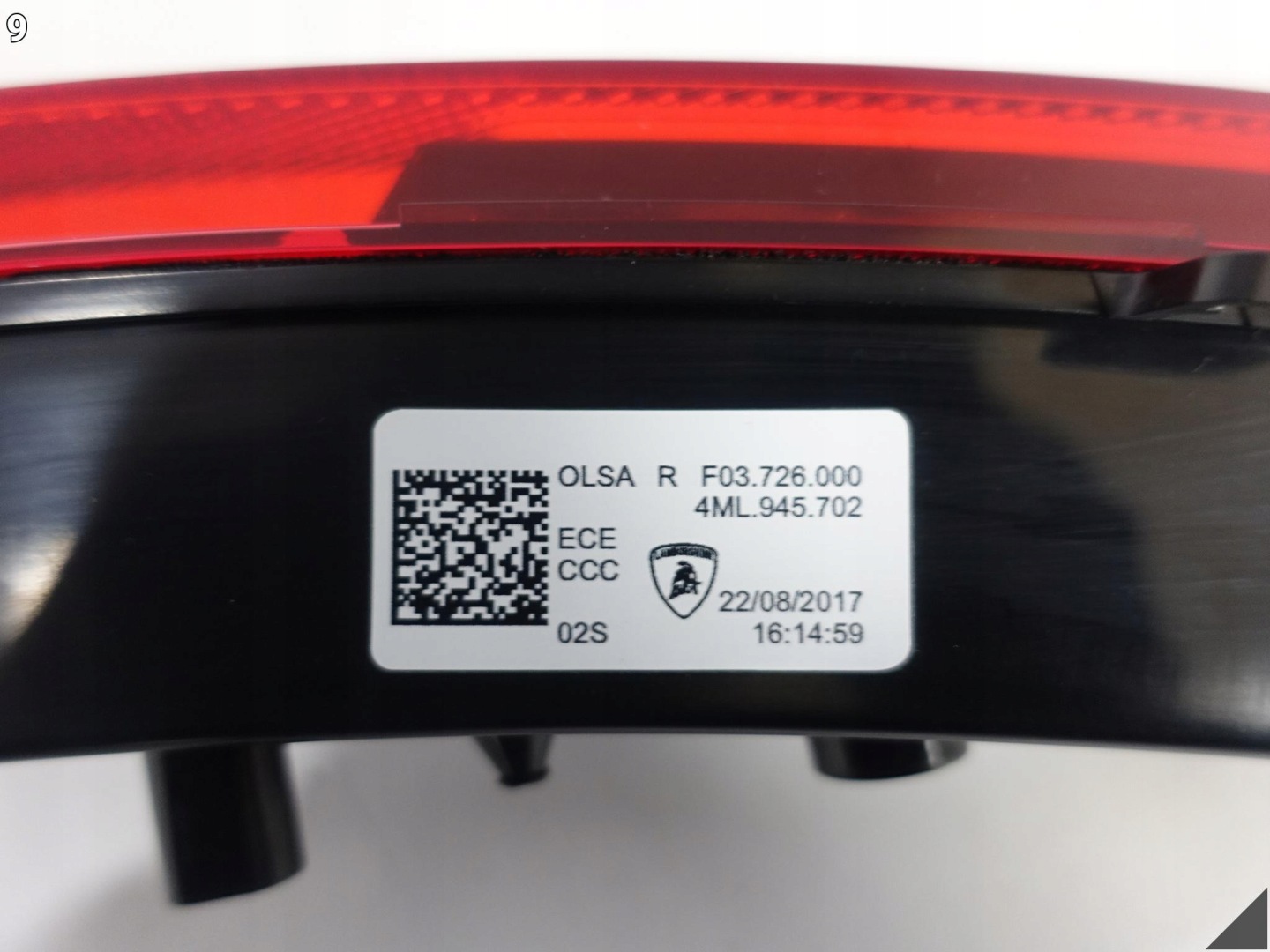 LAMBORGHINI URUS 4ML 18- light LED fog lights W bumper right rear part