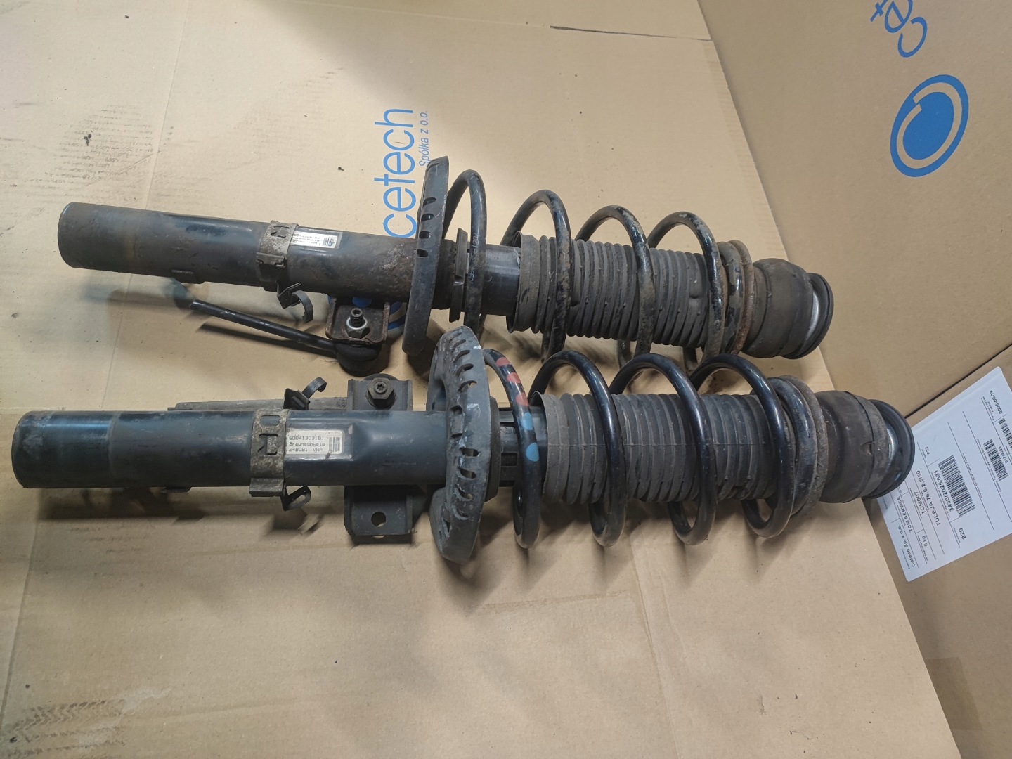 SKODA FABIA II shock absorbers front front left + right KOMPLET petrol