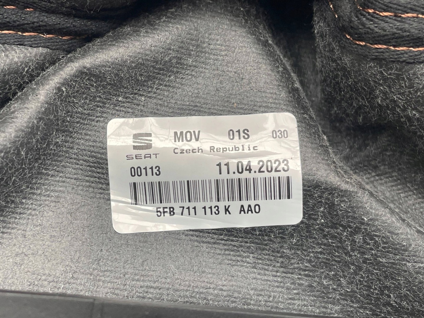 Pomello ghetta ingranaggi KOMPLET 5FB711113K CUPRA LEON IV KL 5F 23R !J