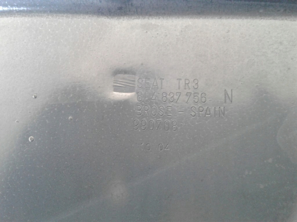 window regulator right front Seat Ibiza 6L