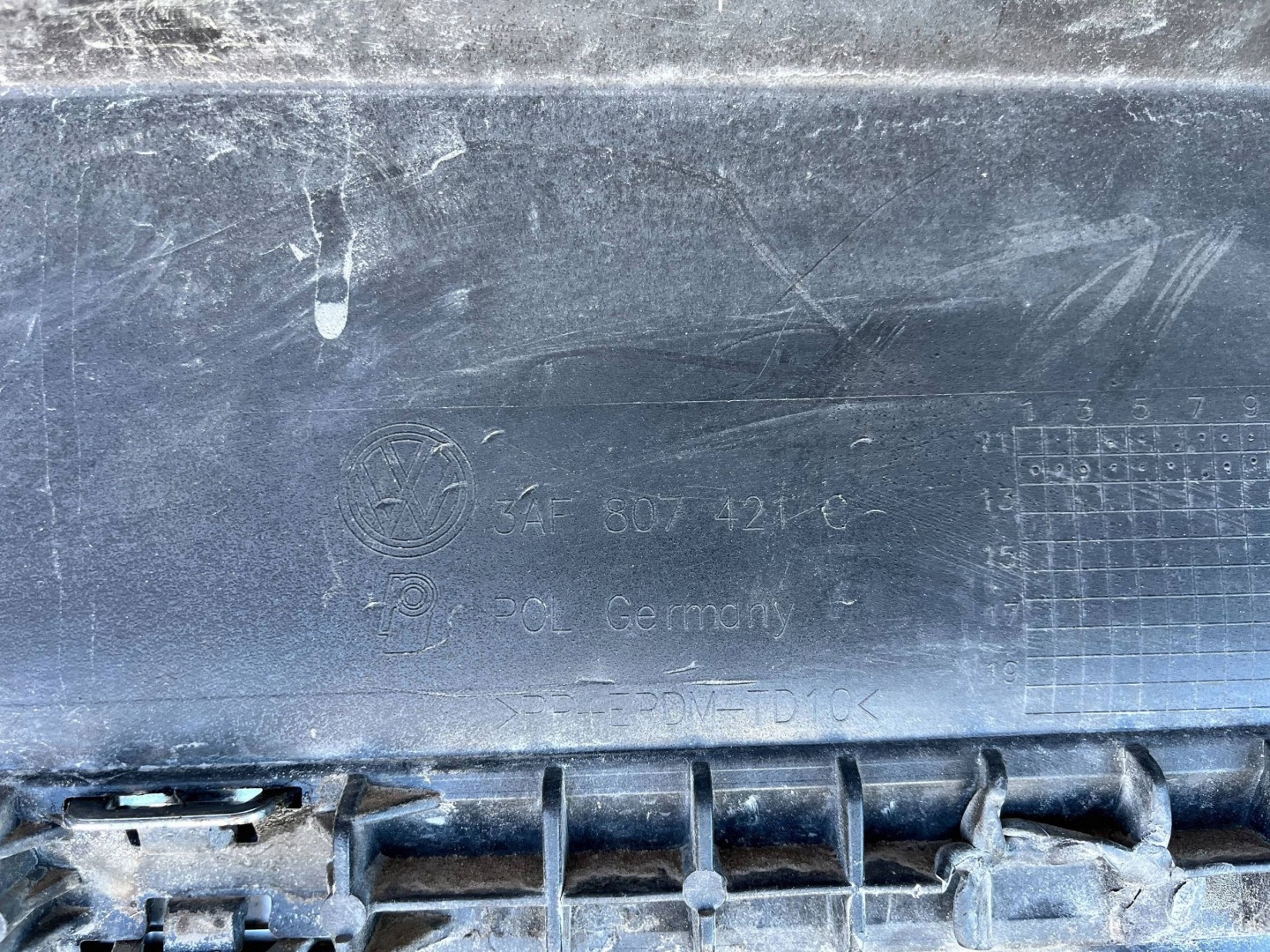 bumper rear rear part VOLKSWAGEN PASSAT B7 3AF807421C @M