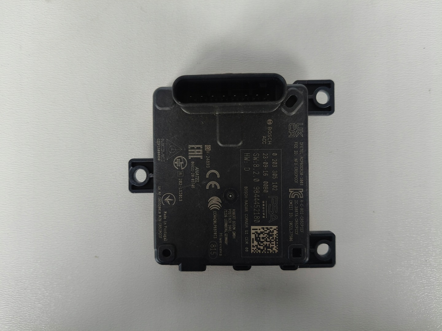 RADAR DISTRONIC ACC SENSOR PEUGEOT 9844452180