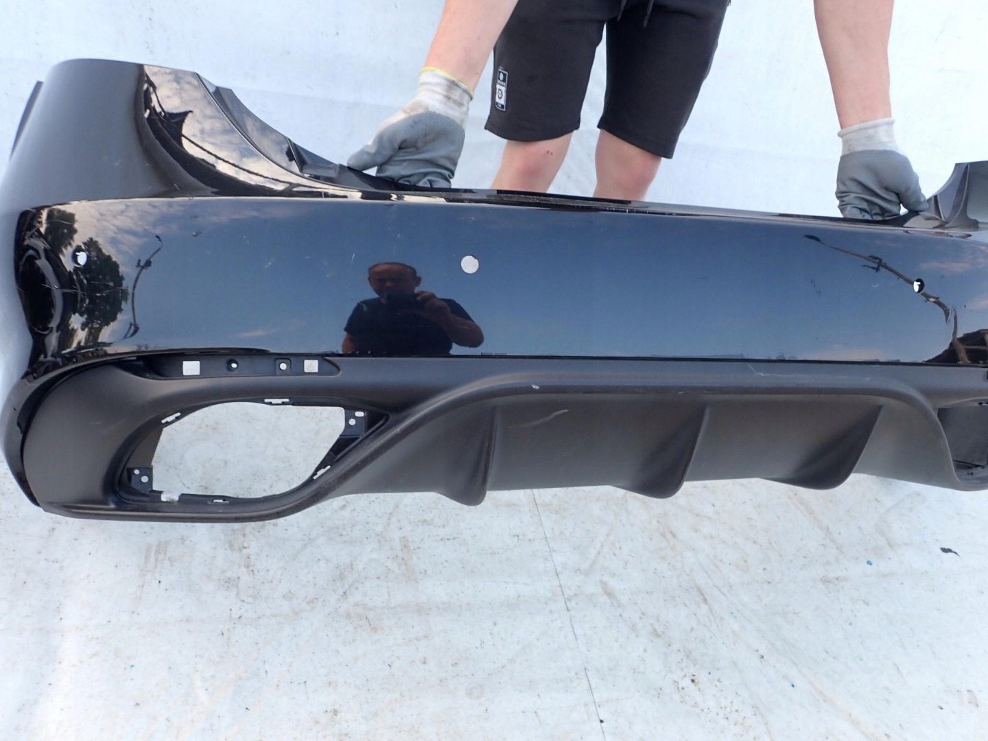 ALFA ROMEO GIULIA VELOCE 16- bumper rear part rear PDC