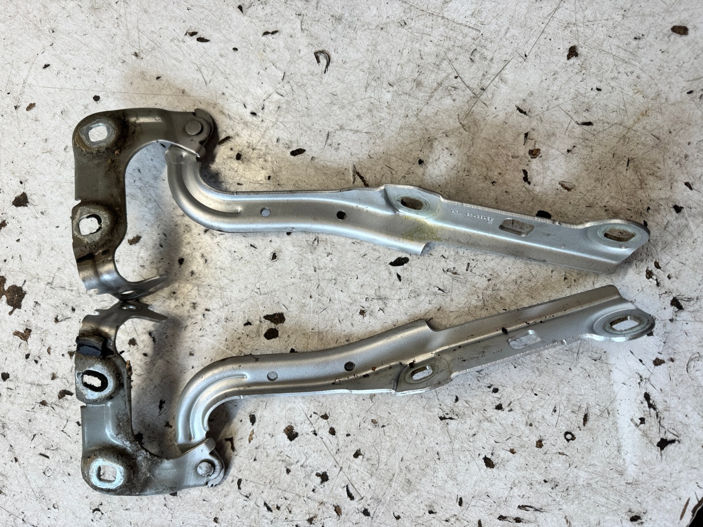 OPEL ASTRA K 5 hinge bonnet hinges right left silver KOMPLET Z176