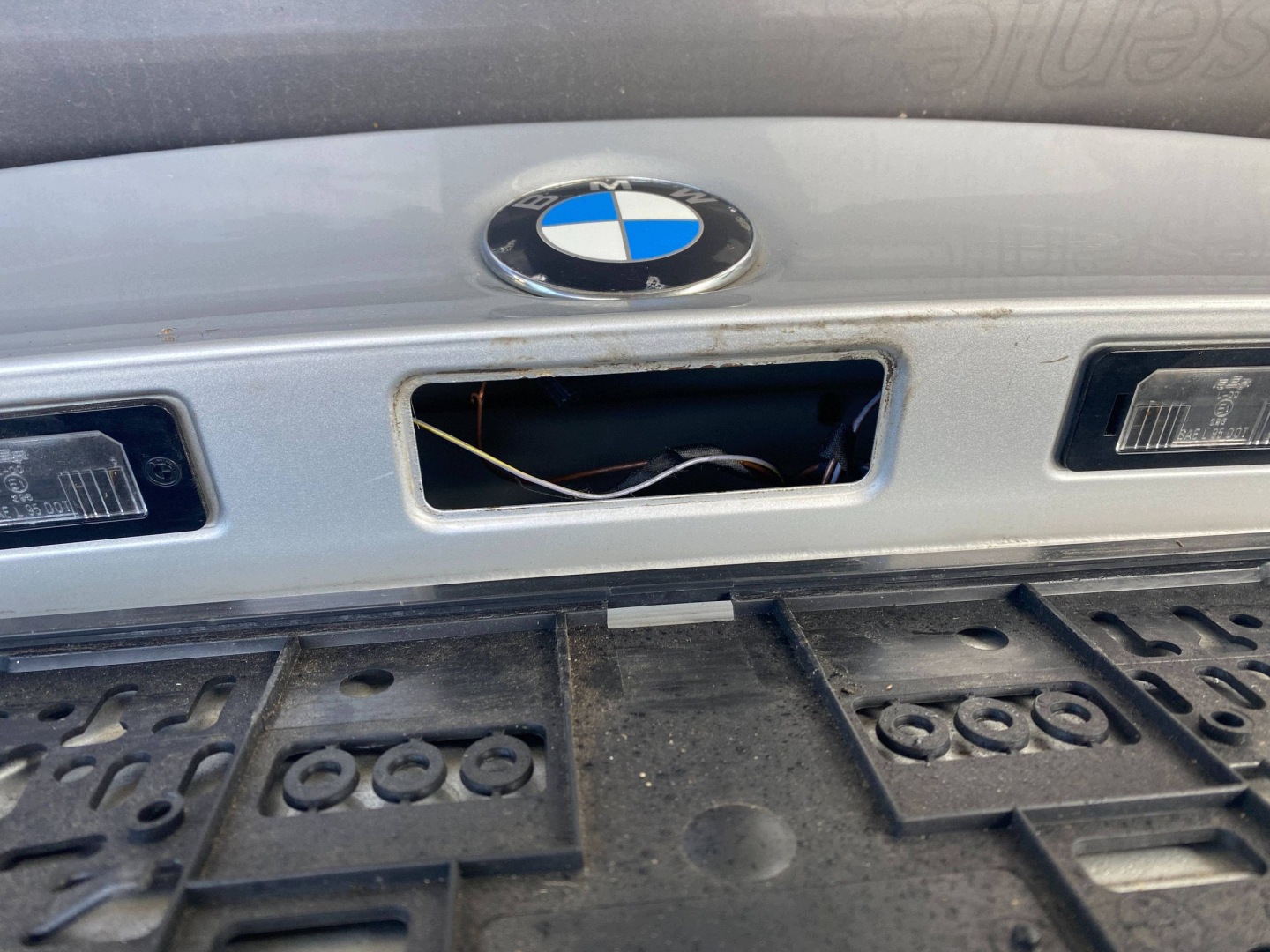 BMW 3 E90 complete trunk door boot rear part TITANSILBER 354